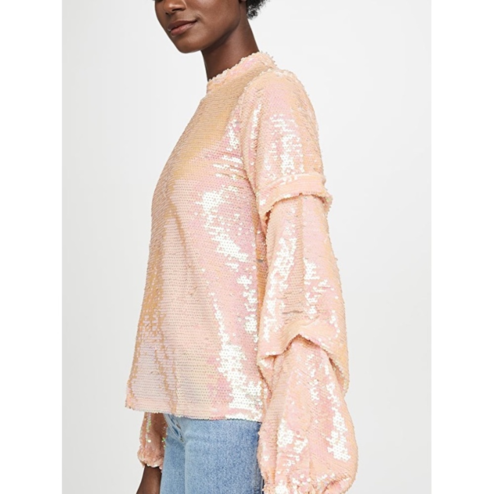 {endless rose} Sequined Tiered Sleeve Shirt